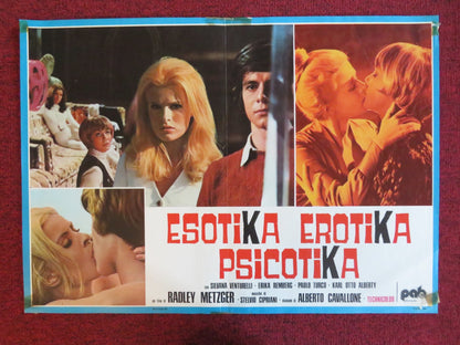 THE LICKERISH QUARTET - A ITALIAN FOTOBUSTA POSTER SILVANA VENTURELLI 1975 Rendezvous Cinema Movie posters