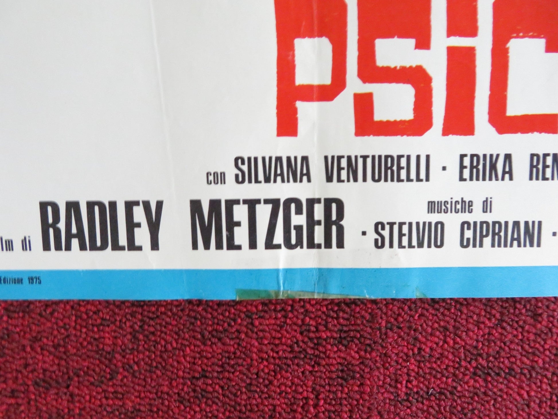 THE LICKERISH QUARTET - A ITALIAN FOTOBUSTA POSTER SILVANA VENTURELLI 1975 Rendezvous Cinema Movie posters