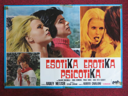 THE LICKERISH QUARTET - C ITALIAN FOTOBUSTA POSTER SILVANA VENTURELLI 1975 Rendezvous Cinema Movie posters
