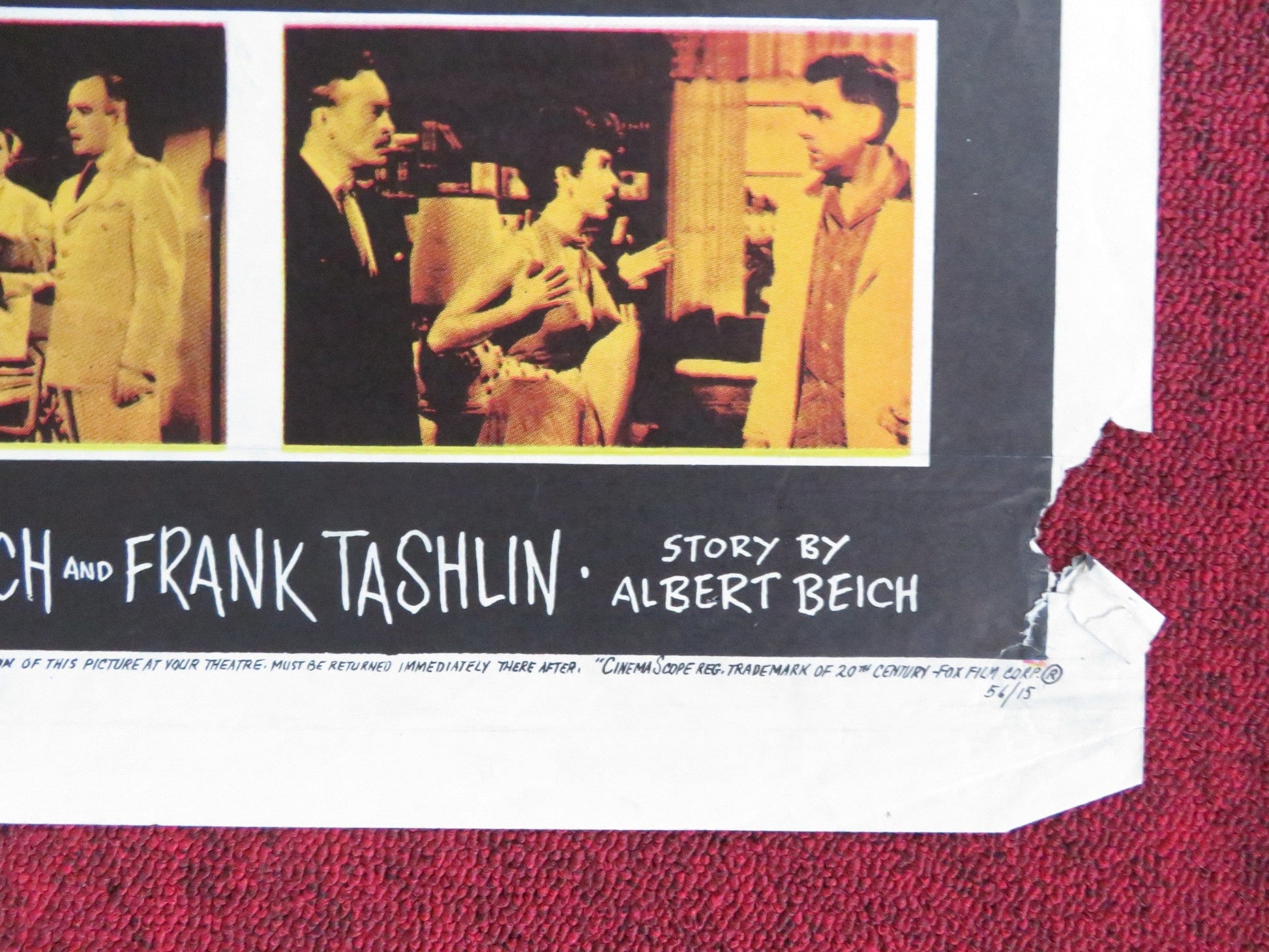 THE LIEUTENANT WORE SKIRTS FOLDED US ONE SHEET POSTER TOM EWELL S. NORTH 1955 Rendezvous Cinema Movie posters