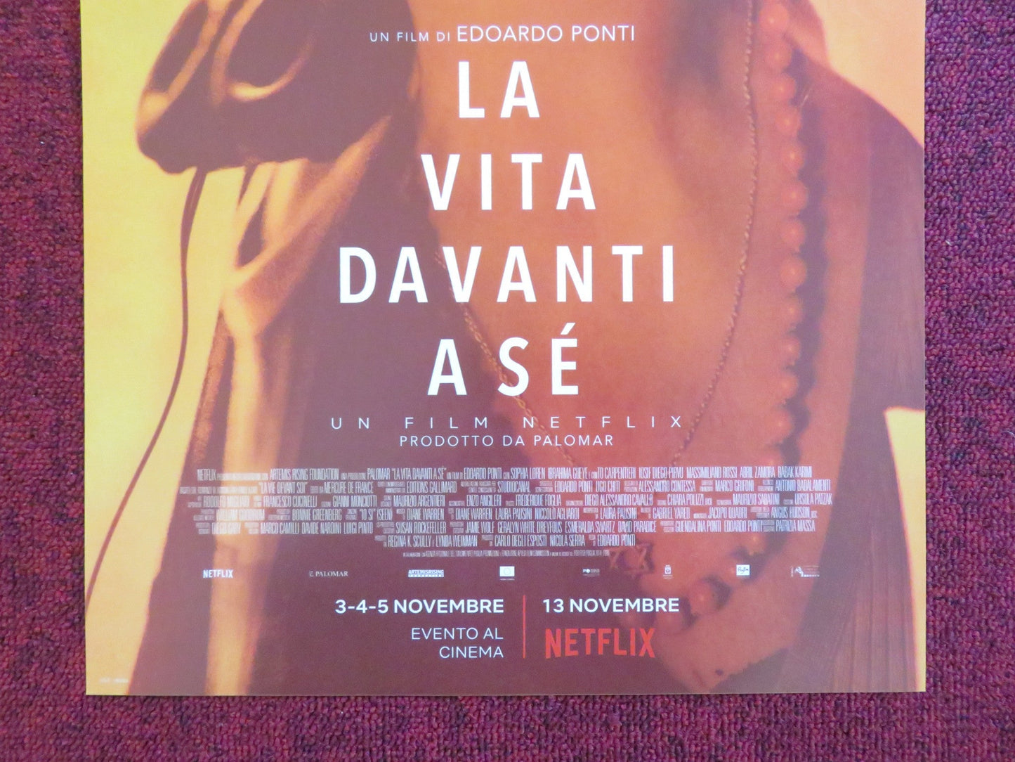 THE LIFE AHEAD ITALIAN LOCANDINA POSTER SOPHIA LOREN IBRAHIMA GUEYE 2020 Rendezvous Cinema Movie posters