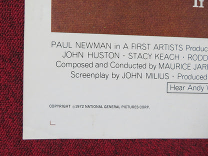 THE LIFE AND TIMES OF JUDGE ROY BEAN FOLDED US ONE SHEET POSTER PAUL NEWMAN 1972 Rendezvous Cinema Movie posters