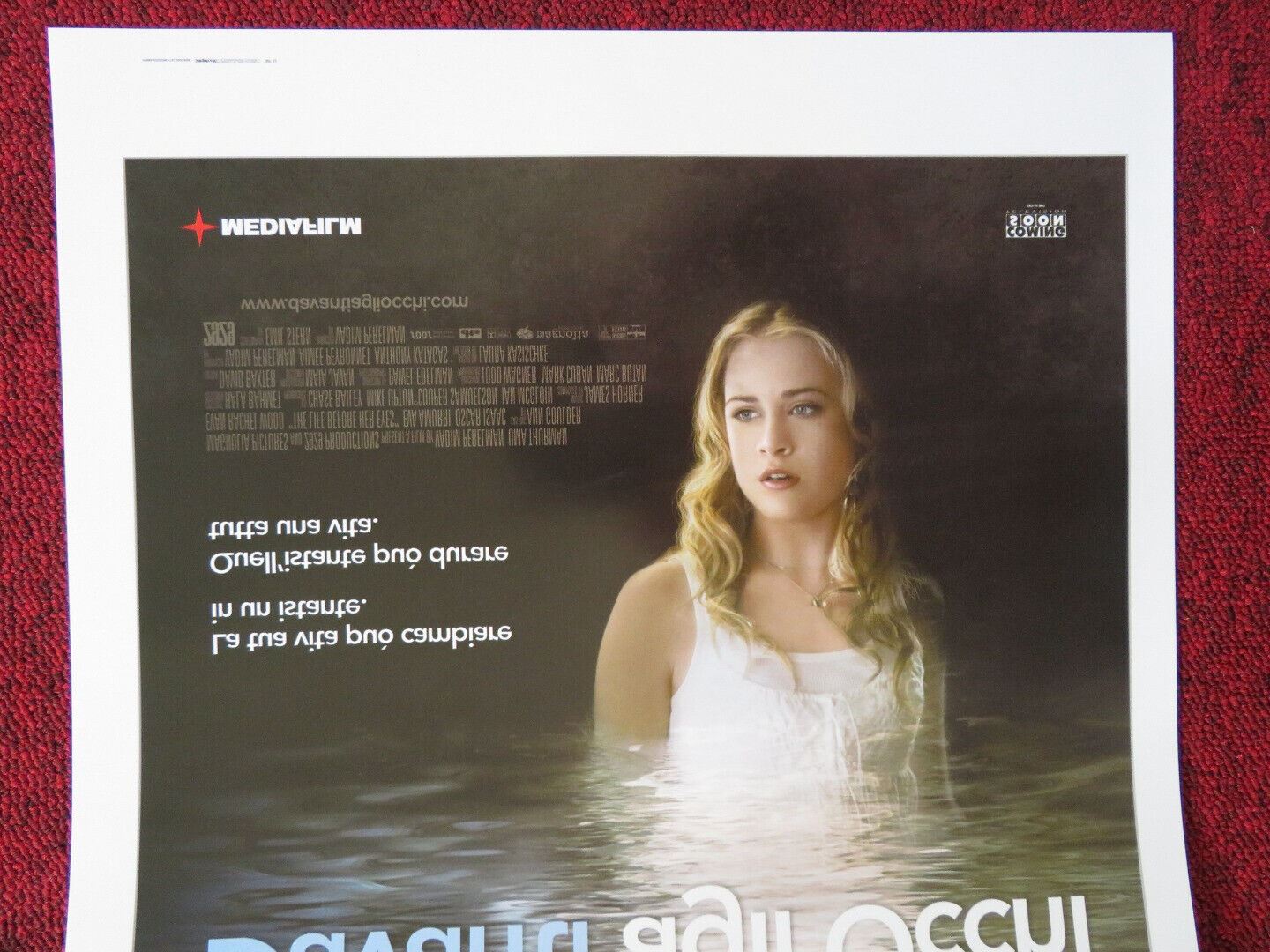 THE LIFE BEFORE HER EYES ITALIAN LOCANDINA (26.5"x12.5") POSTER UMA THURMAN 2008 Movie posters