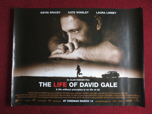 THE LIFE OF DAVID GALE UK QUAD (30"x 40") ROLLED POSTER SPACEY WINSLET 2003 Rendezvous Cinema Movie posters