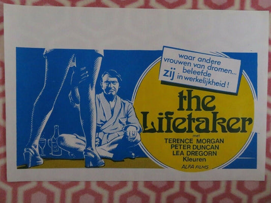 THE LIFETAKER BELGIUM (14"x 21") POSTER TERENCE MORGAN 1975 - Rendezvous Cinema