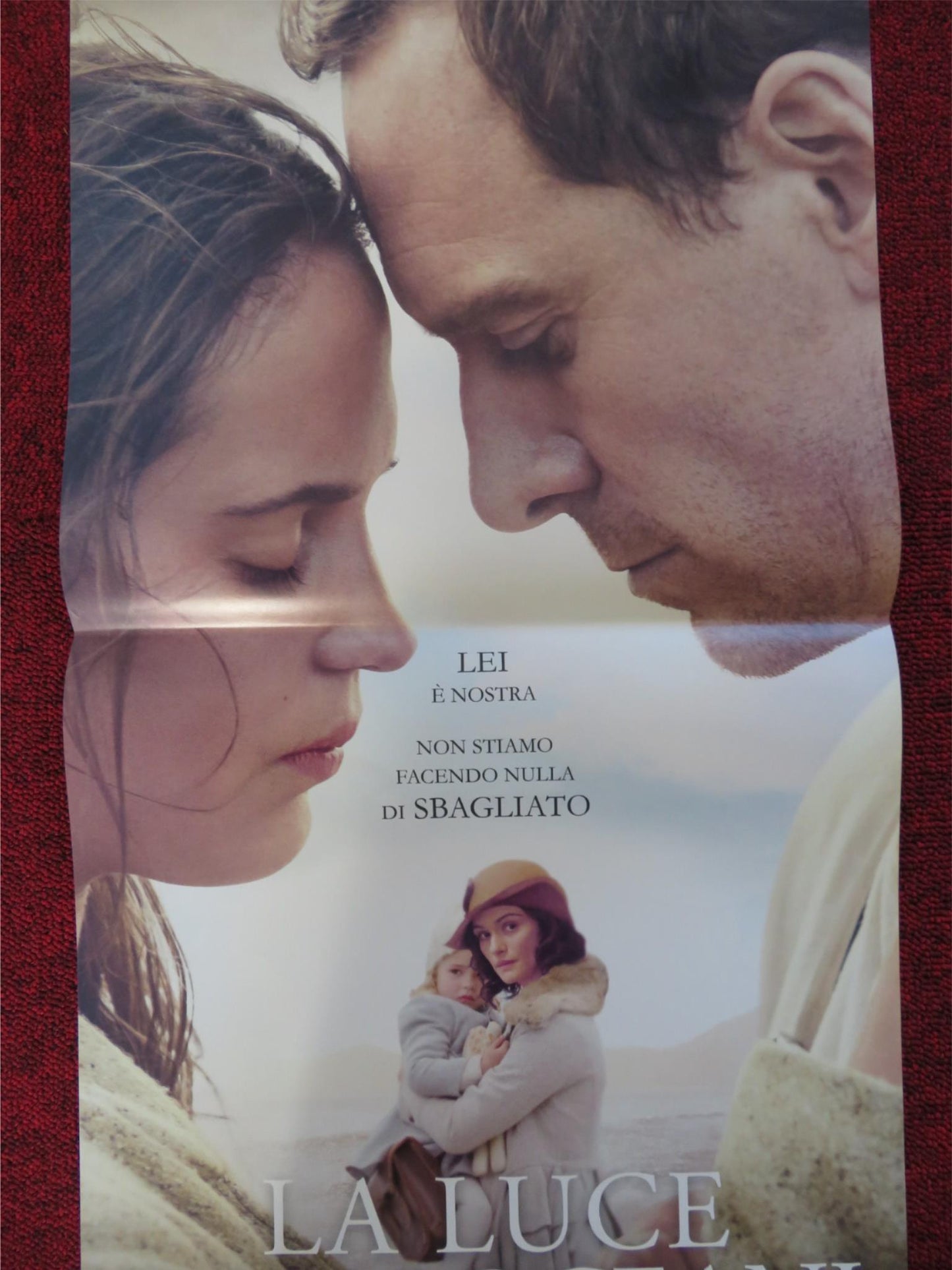 THE LIGHT BETWEEN OCEANS ITALIAN LOCANDINA POSTER MICHAEL FASSBENDER 2016 Rendezvous Cinema Movie posters