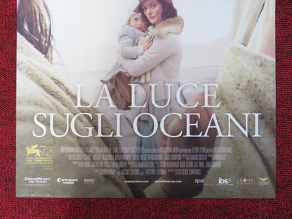 THE LIGHT BETWEEN OCEANS ITALIAN LOCANDINA POSTER MICHAEL FASSBENDER 2016 Rendezvous Cinema Movie posters
