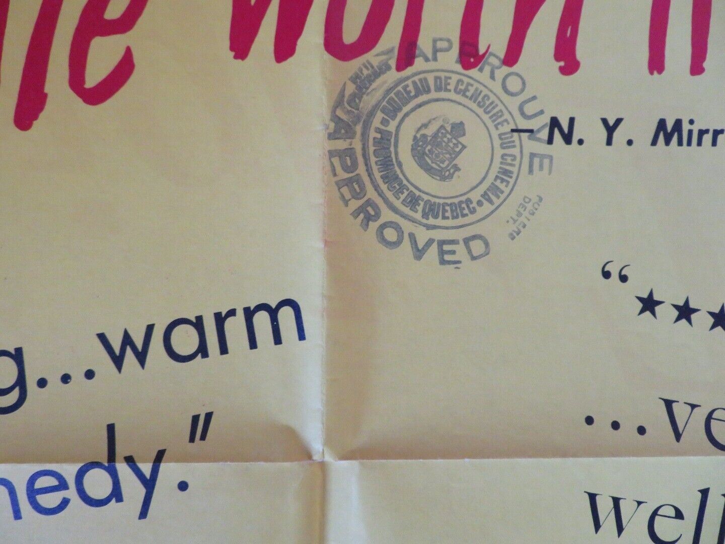 THE LIGHT TOUCH / Touch and Go FOLDED US ONE SHEET POSTER JACK HAWKINS 1956 Movie posters