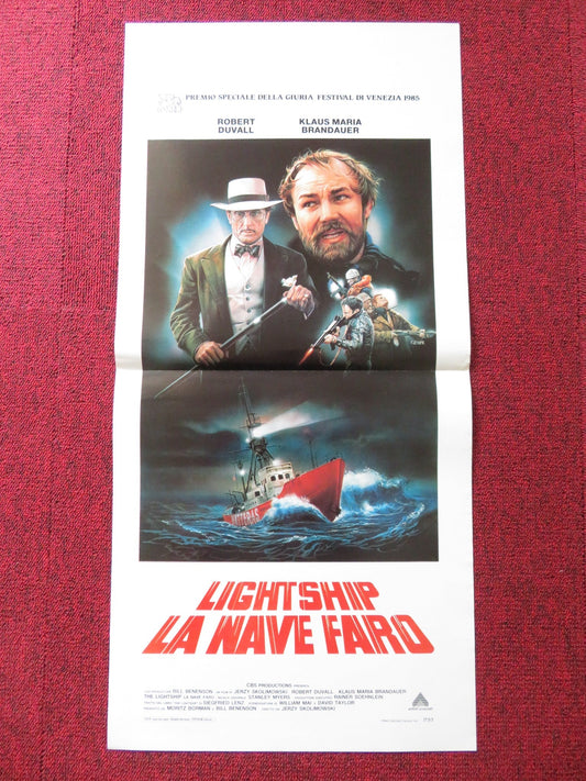 THE LIGHTSHIP ITALIAN LOCANDINA POSTER ROBERT DUVALL KLAUS MARIA BRANDAUER 1985 Rendezvous Cinema Movie posters