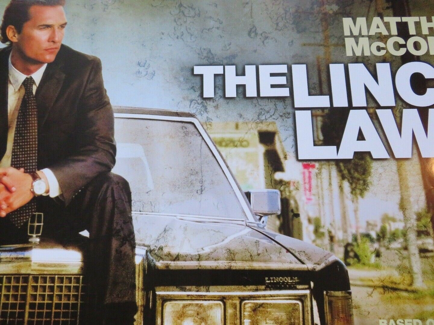 THE LINCOLN LAWYER QUAD (30"x 40") ROLLED POSTER MATTHEW MCCONAUGHEY 2011 Movie posters