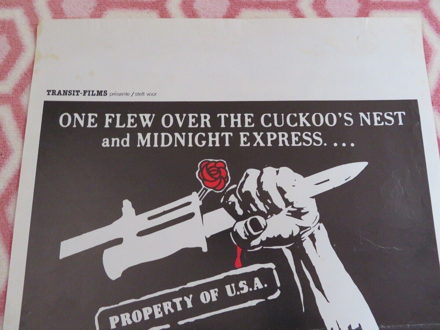 THE LINE / PARADES BELGIUM (21.5"x 14") POSTER RUSS THACKER LEWIS STADLEN 1972 Movie posters