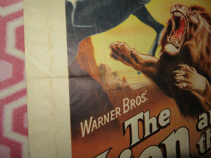THE LION AND THE HORSE FOLDED US ONE SHEET POSTER STEVE COCHRAN 1952 Movie posters