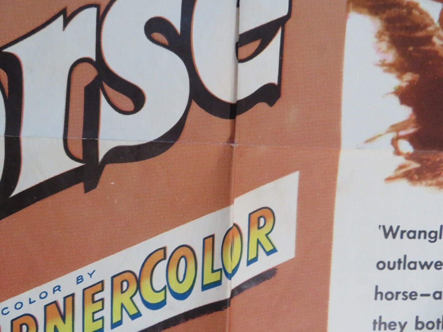 THE LION AND THE HORSE FOLDED US ONE SHEET POSTER STEVE COCHRAN 1952 Movie posters