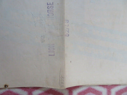 THE LION AND THE HORSE FOLDED US ONE SHEET POSTER STEVE COCHRAN 1952 Movie posters