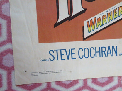 THE LION AND THE HORSE FOLDED US ONE SHEET POSTER STEVE COCHRAN 1952 Movie posters