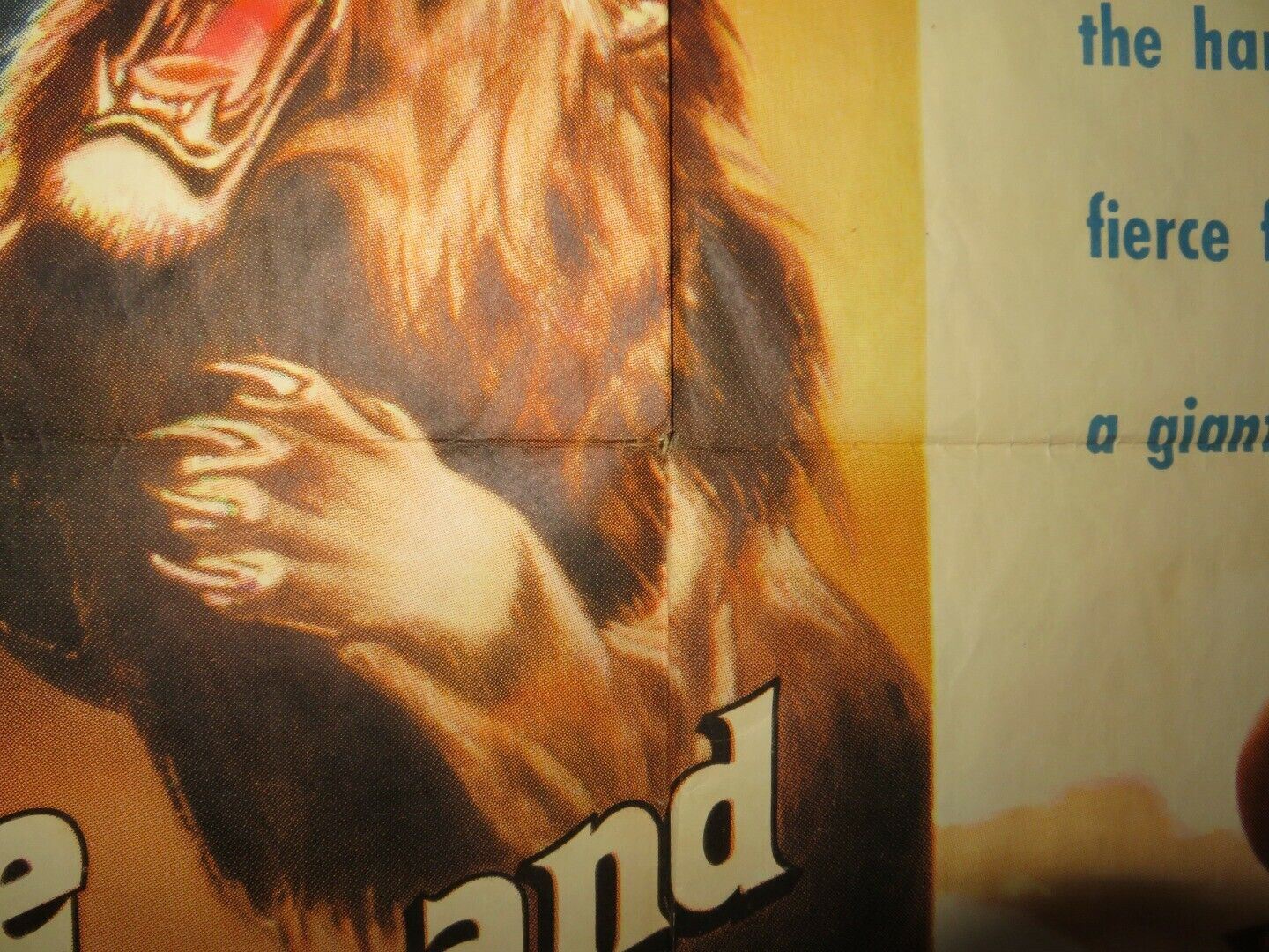 THE LION AND THE HORSE FOLDED US ONE SHEET POSTER STEVE COCHRAN 1952 Movie posters