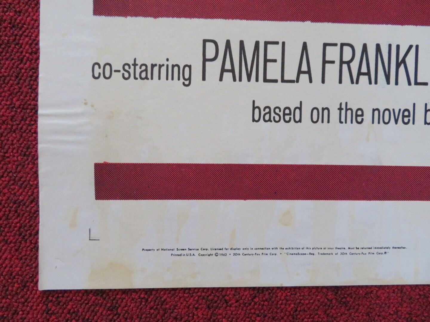 THE LION FOLDED US ONE SHEET POSTER WILLIAM HOLDEN TREVOR HOWARD CAPUCINE 1963 - Rendezvous Cinema