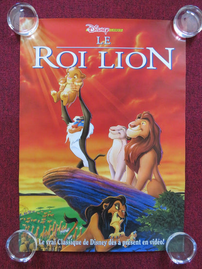 THE LION KING FRENCH VHS VIDEO POSTER DISNEY MATTHEW BRODERICK 1994 Rendezvous Cinema Movie posters