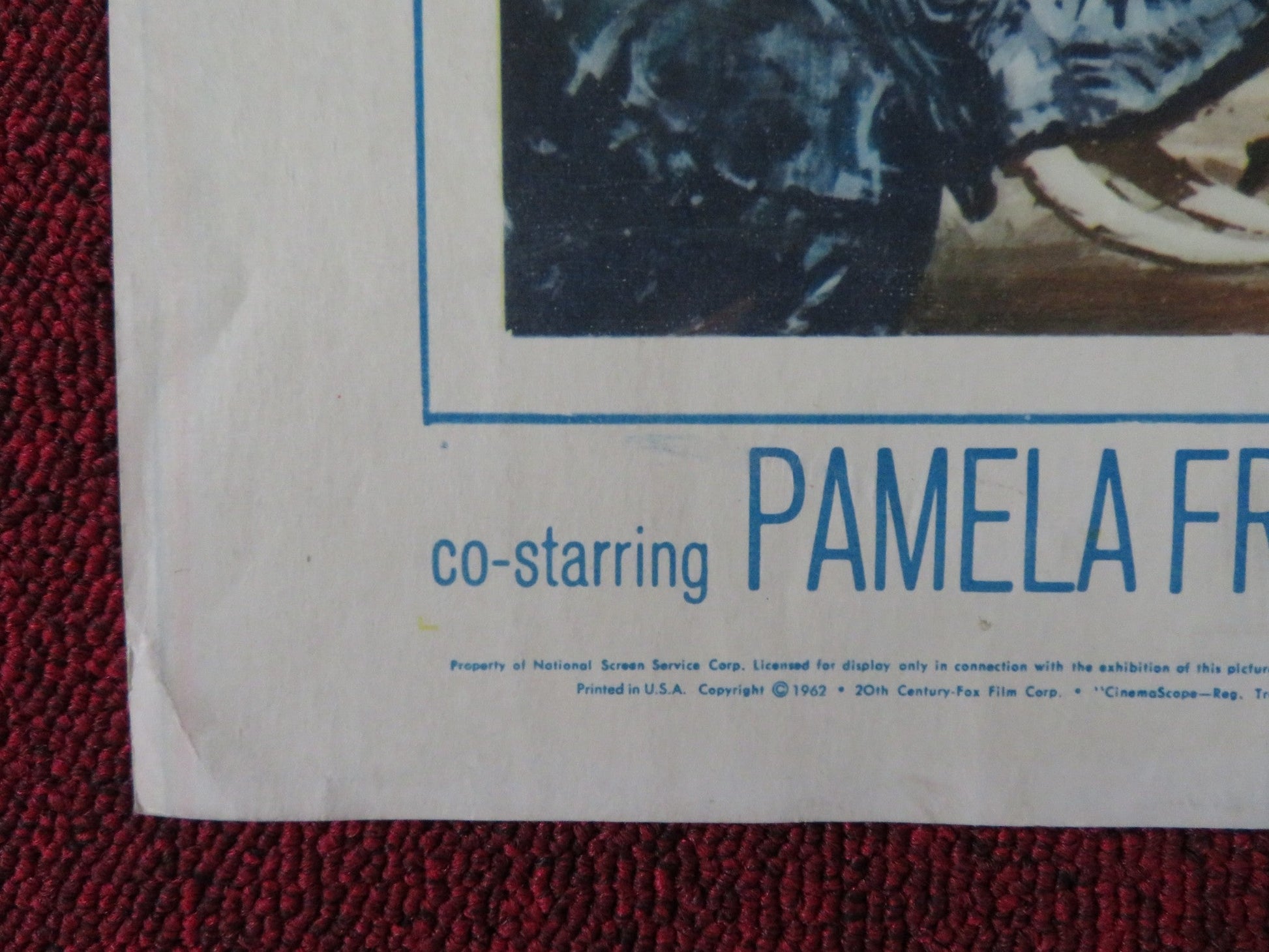 THE LION US HALF SHEET (22"x 28") POSTER WILLIAM HOLDEN TREVOR HOWARD 1963 Rendezvous Cinema Movie posters