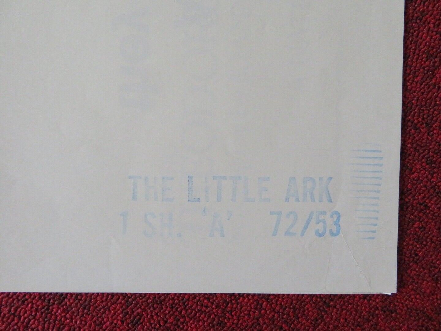 THE LITTLE ARK FOLDED US ONE SHEET POSTER THEODORE BIKEL 1972 Movie posters