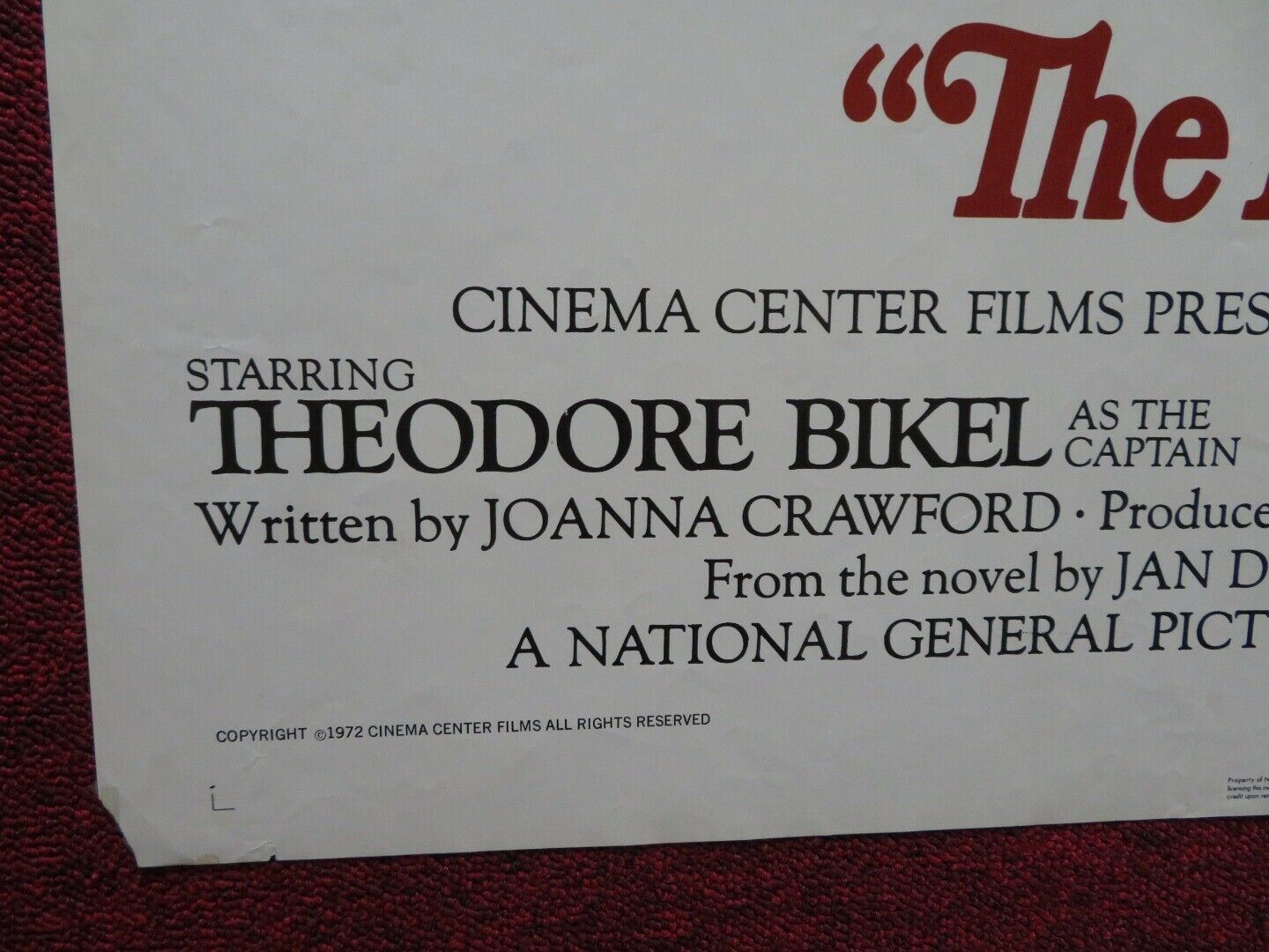 THE LITTLE ARK STYLE B FOLDED US ONE SHEET POSTER THEODORE BIKEL G. AMBAS 1972 Movie posters