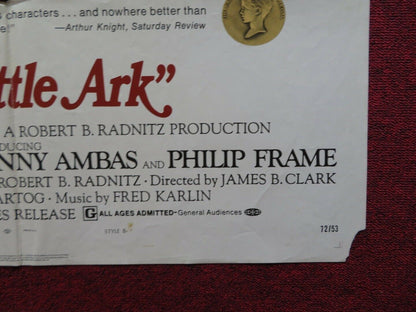 THE LITTLE ARK STYLE B FOLDED US ONE SHEET POSTER THEODORE BIKEL G. AMBAS 1972 Movie posters