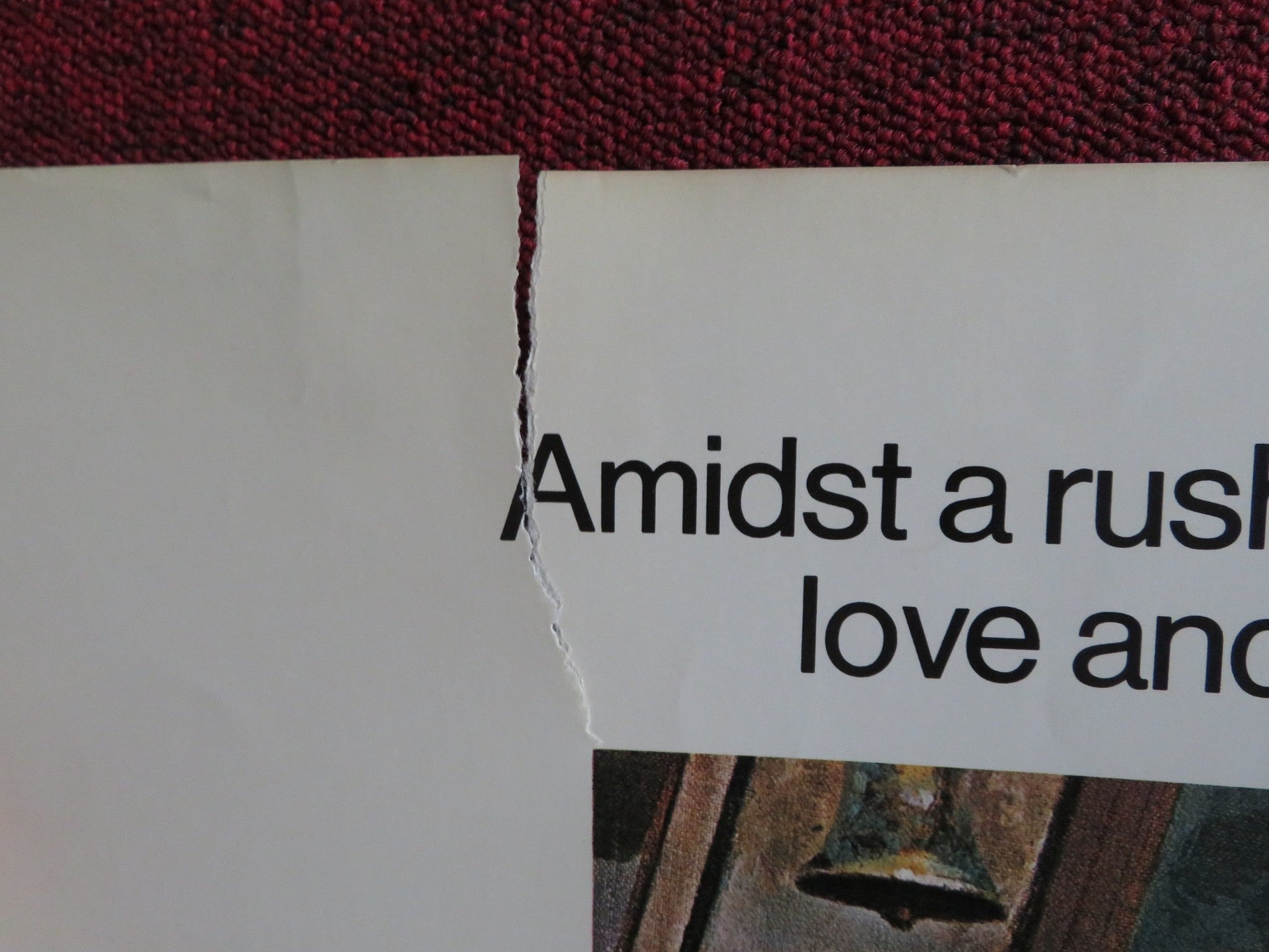 THE LITTLE ARK US HALF SHEET (22"x 28") POSTER THEODORE BIKEL GENNY AMBAS 1972 Rendezvous Cinema Movie posters