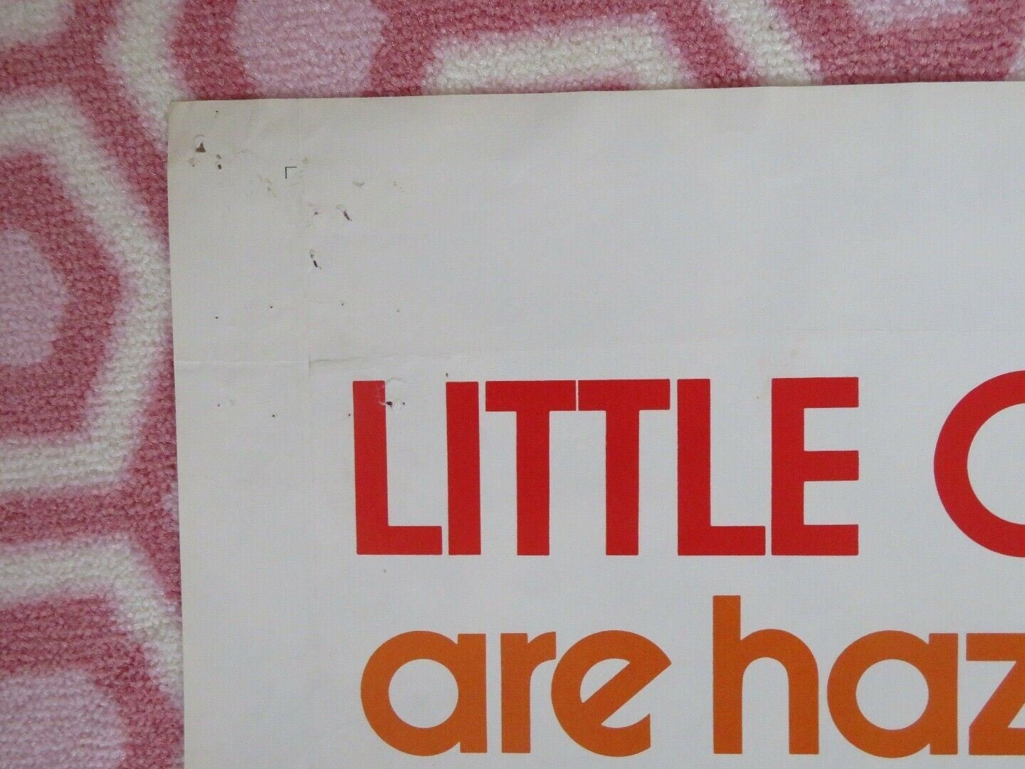 THE LITTLE CIGARS MOB 1973 US ONE SHEET POSTER ANGEL TOMPKINS B CURTIS Movie posters