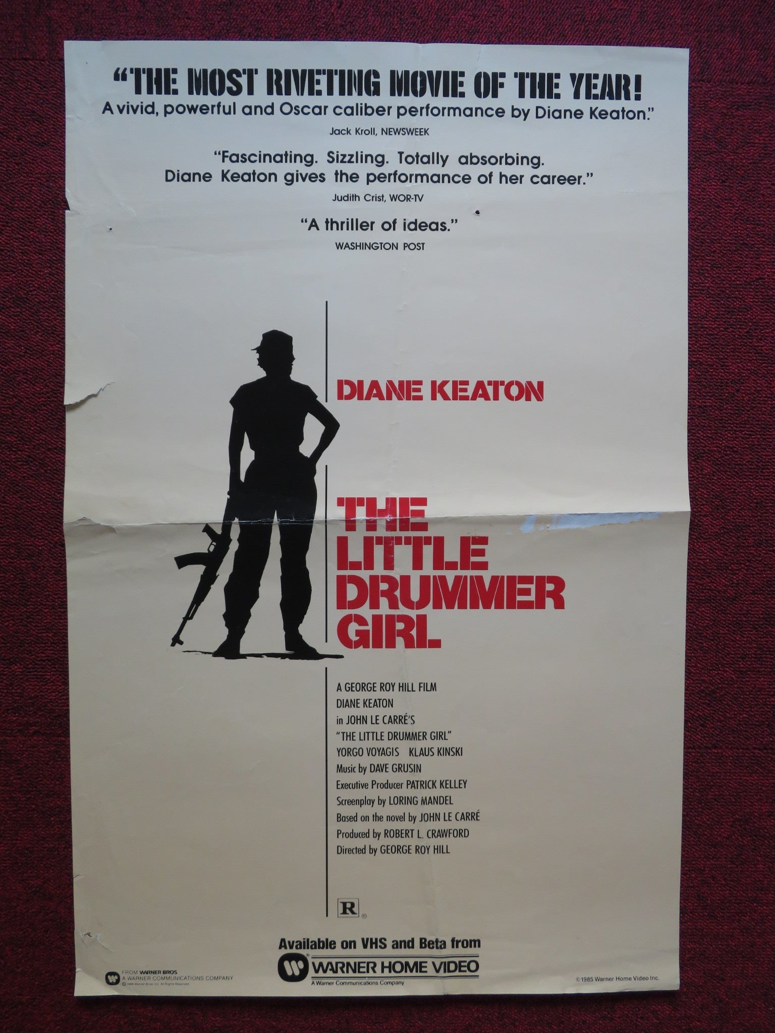 THE LITTLE DRUMMER GIRL VHS POSTER DIANE KEATON YORGO VOYAGIS 1985 Rendezvous Cinema Movie posters