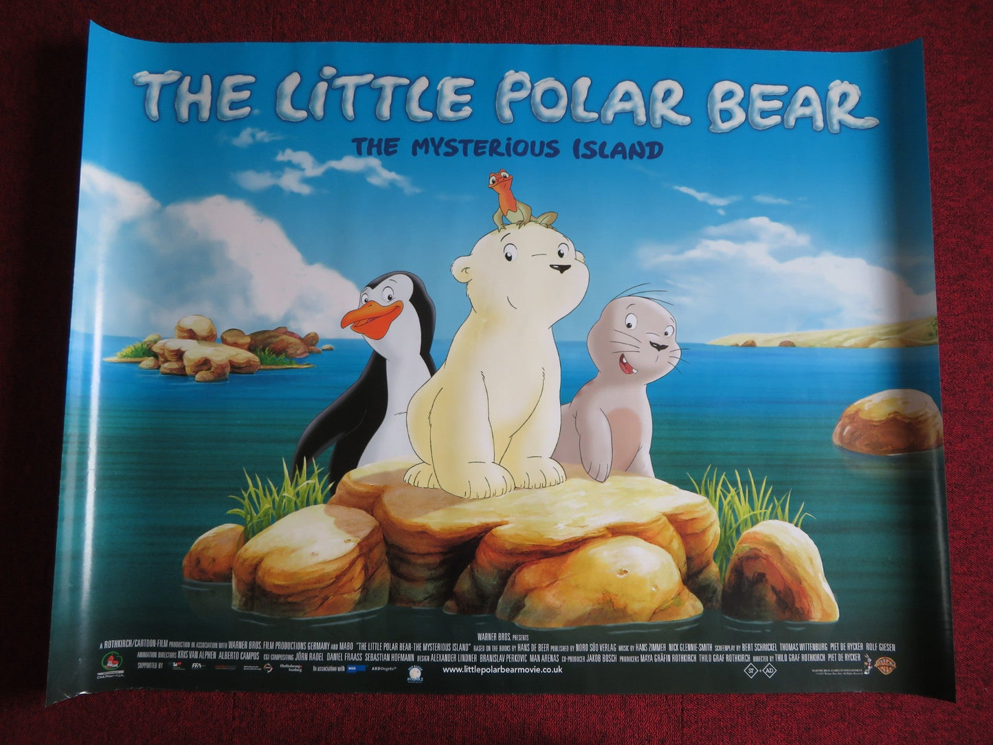 THE LITTLE POLAR BEAR 2: THE MYSTERIOUS ISLAND UK QUAD (30"x 40") ROLLED POSTER Rendezvous Cinema Movie posters