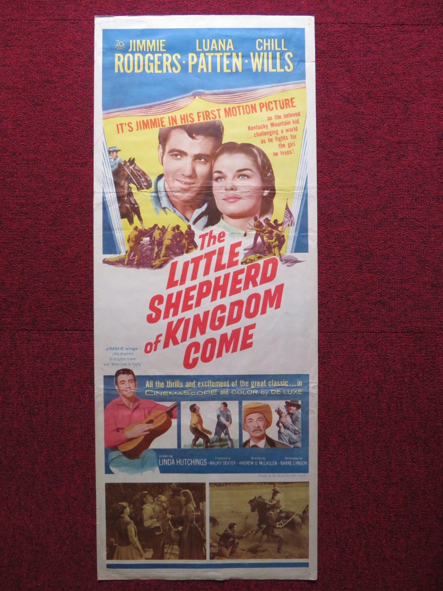 THE LITTLE SHEPHERD OF KINGDOM COME US INSERT (14"x 36") POSTER J RODGERS 1960 Rendezvous Cinema Movie posters