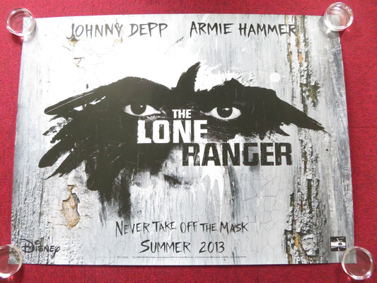 THE LONE RANGER UK QUAD (30"x 40") ROLLED POSTER DISNEY JOHNNY DEPP 2013 Rendezvous Cinema Movie posters