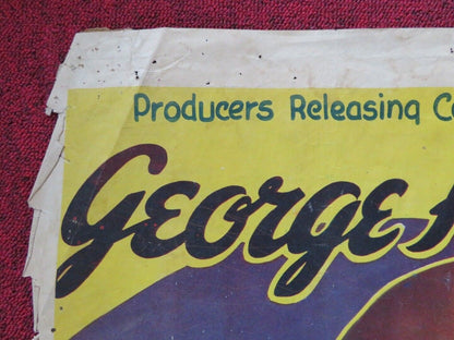 THE LONE RIDER RIDES ON FOLDED US ONE SHEET POSTER GEORGE HOUSTON 1941 Movie posters