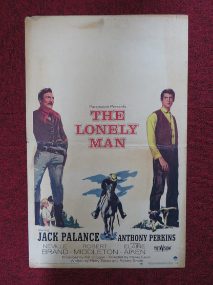 THE LONELY MAN WINDOW CARD (14"x 22") POSTER JACK PALANCE ANTHONY PERKINS 1957 Rendezvous Cinema Movie posters