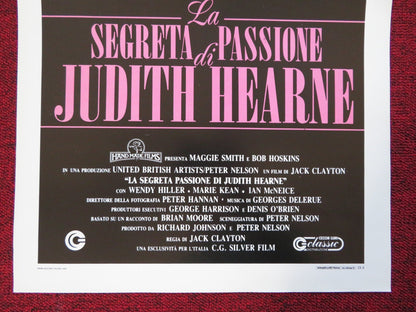 THE LONELY PASSION OF JUDITH HEARNE ITALIAN LOCANDINA (27.5"x13") POSTER 1988 Rendezvous Cinema Movie posters