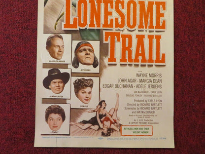 THE LONESOME TRAIL US INSERT (14"x 36") POSTER WAYNE MORRIS JOHN AGAR 1955 Movie posters
