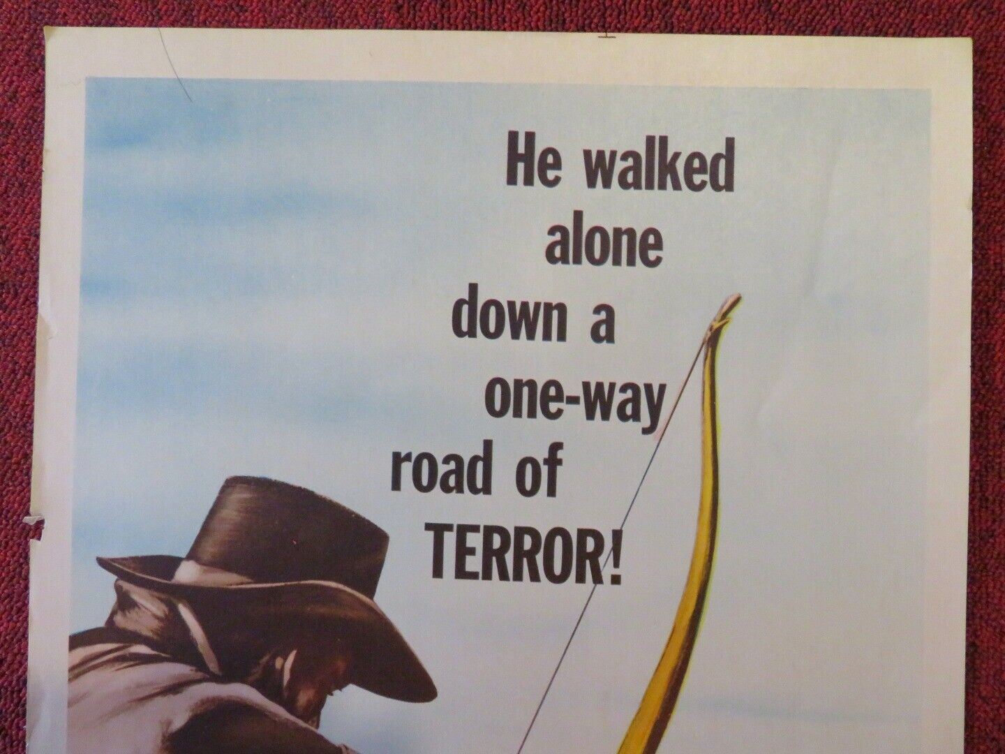 THE LONESOME TRAIL US INSERT (14"x 36") POSTER WAYNE MORRIS JOHN AGAR 1955 Movie posters