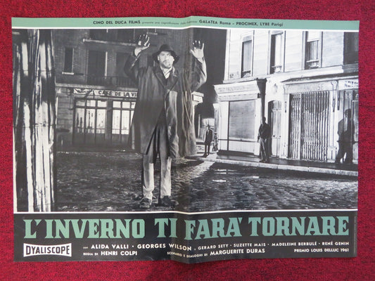 THE LONG ABSENCE ITALIAN FOTOBUSTA POSTER ALIDA VALLI GEORGES WILSON 1961 Rendezvous Cinema Movie posters
