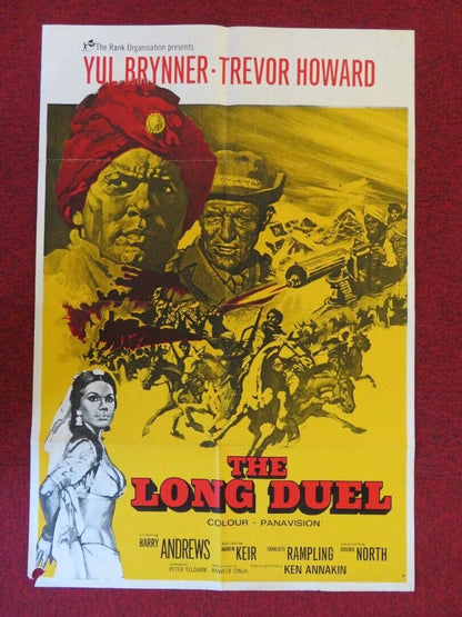THE LONG DUEL FOLDED US ONE SHEET POSTER YUL BRYNNER TREVOR HOWARD 1967 Movie posters