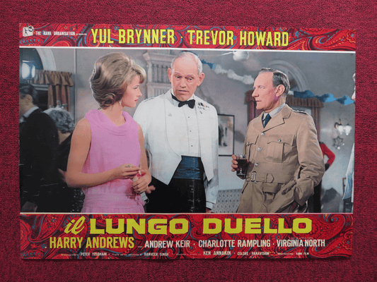 THE LONG DUEL ITALIAN FOTOBUSTA POSTER YUL BRYNNER TREVOR HOWARD 1967 Rendezvous Cinema Movie posters