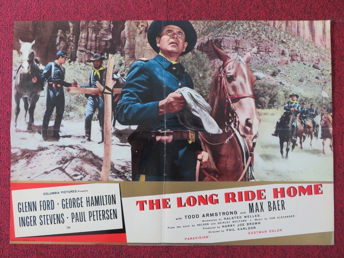 THE LONG RIDE HOME / A TIME FOR KILLING - A ITALIAN FOTOBUSTA POSTER GLENN FORD Movie posters