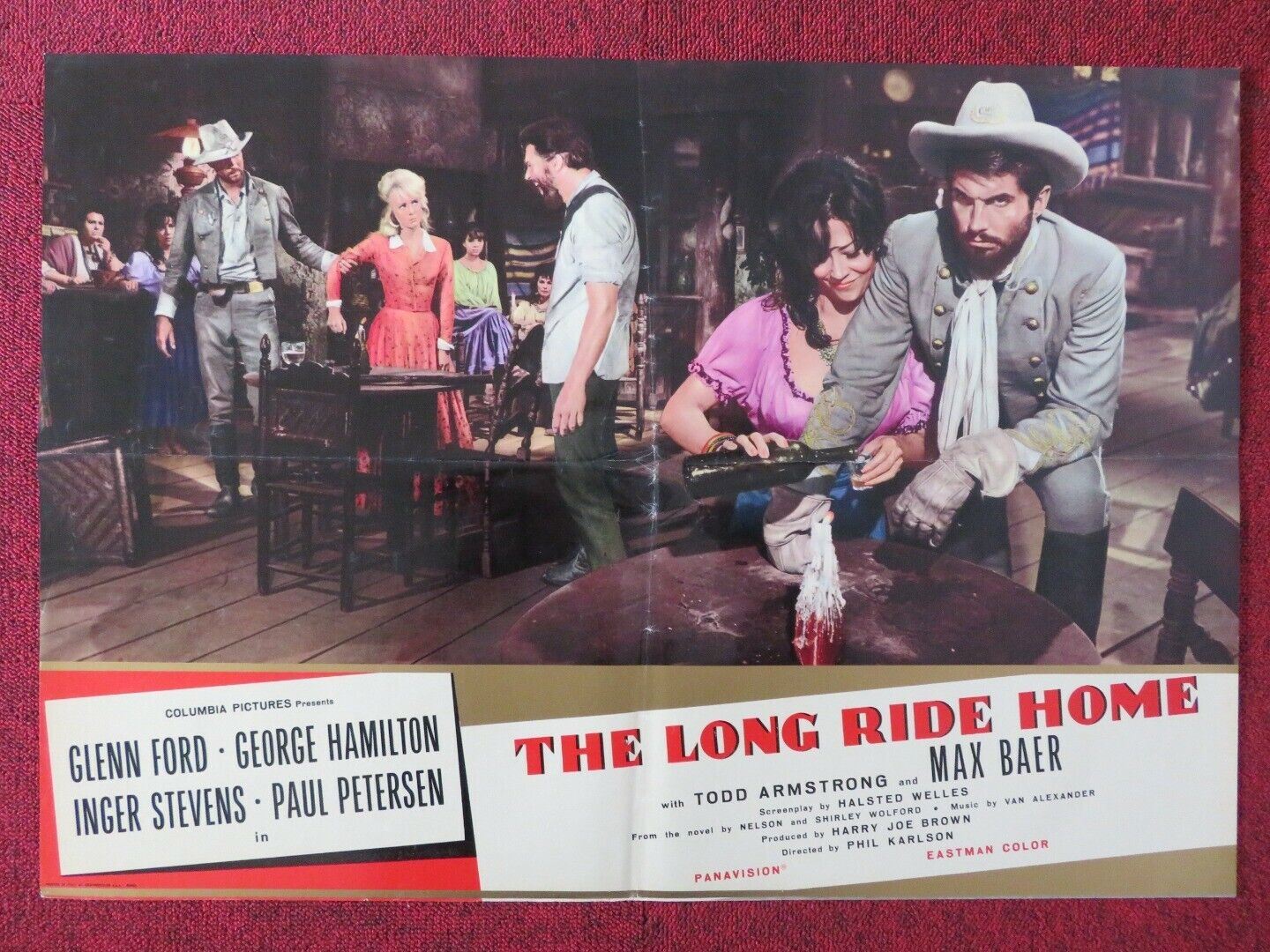 THE LONG RIDE HOME / A TIME FOR KILLING - F ITALIAN FOTOBUSTA POSTER GLENN FORD Movie posters