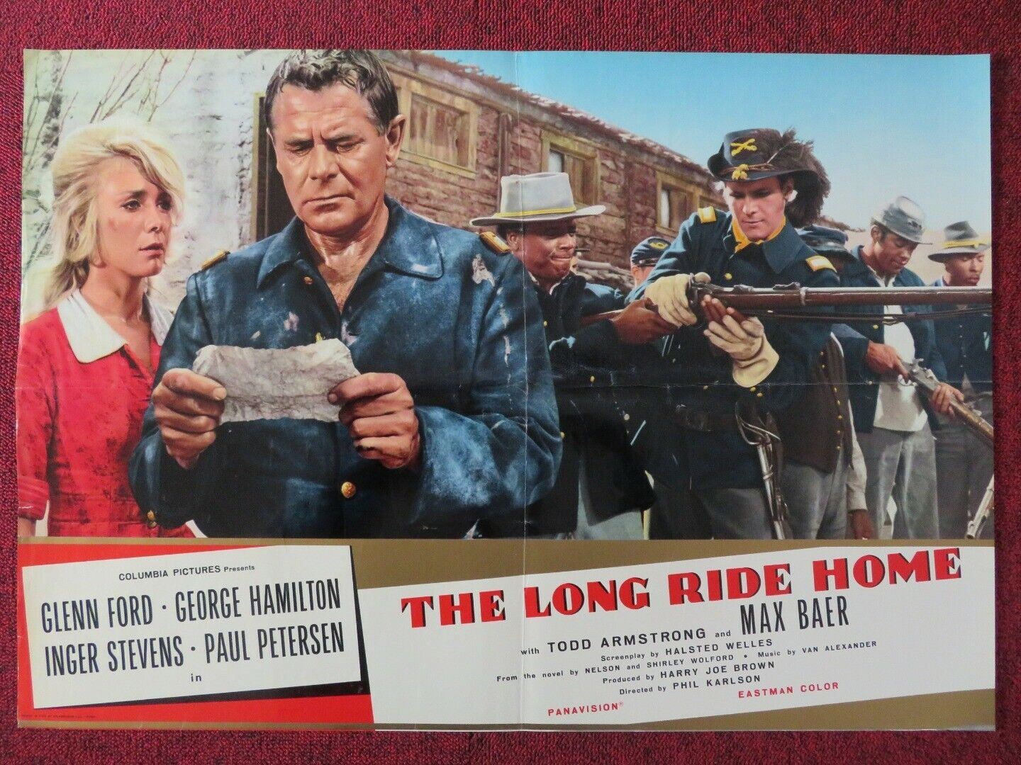 THE LONG RIDE HOME / A TIME FOR KILLING - G ITALIAN FOTOBUSTA POSTER GLENN FORD - Rendezvous Cinema