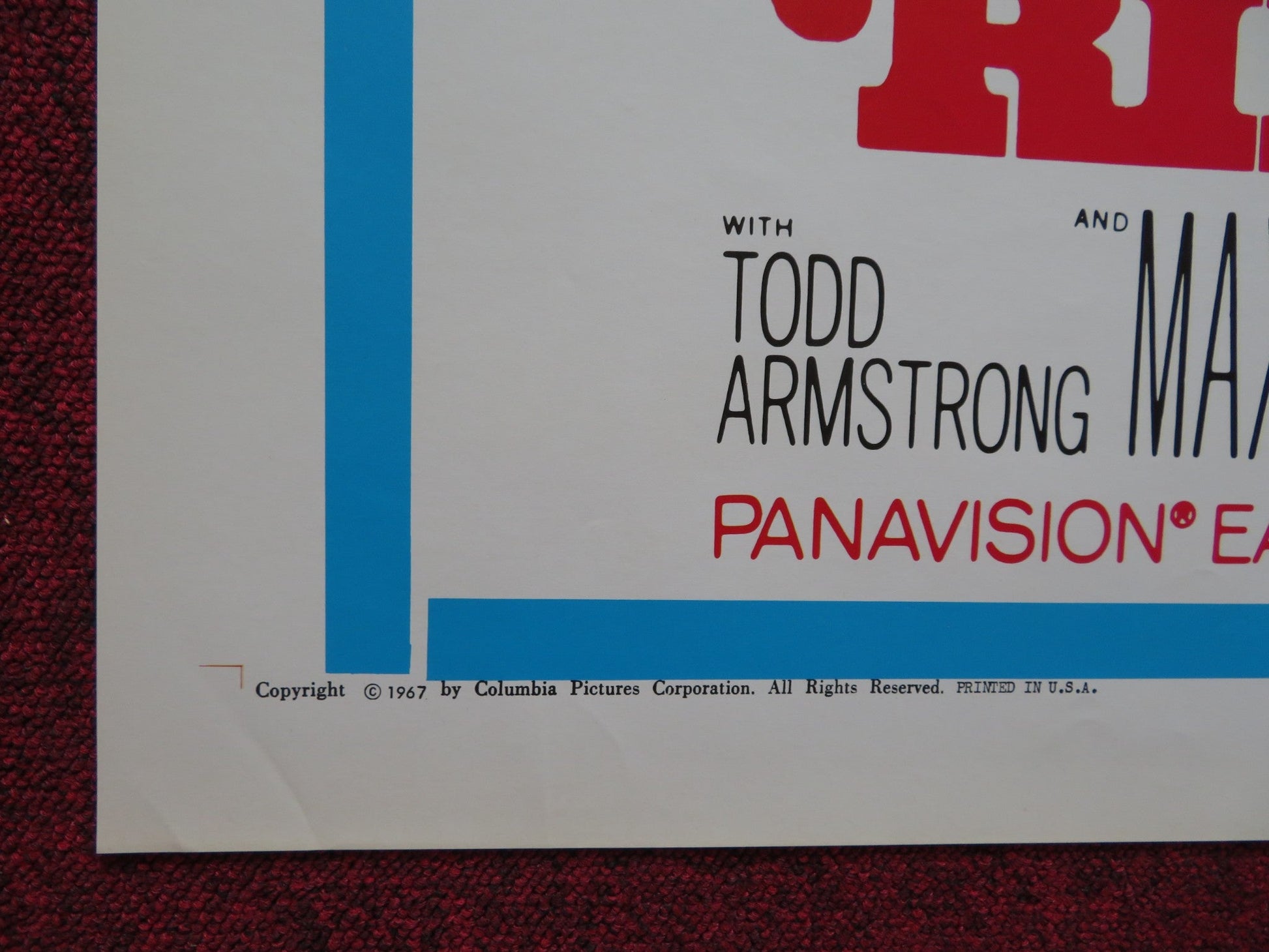 THE LONG RIDE HOME FOLDED US ONE SHEET POSTER GLEN FORD GEORGE HAMILTON 1967 Rendezvous Cinema Movie posters