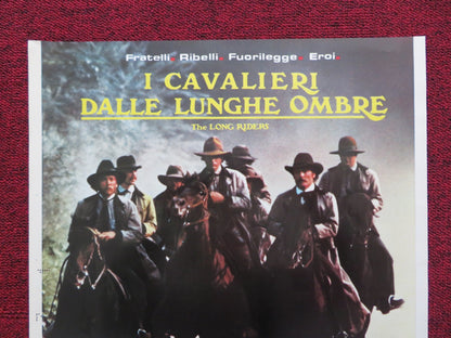 THE LONG RIDERS - A ITALIAN FOTOBUSTA POSTER DAVID CARRIDINE DENNIS QUAID 1980 Rendezvous Cinema Movie posters