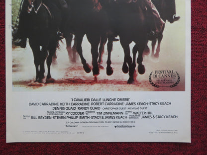 THE LONG RIDERS - A ITALIAN FOTOBUSTA POSTER DAVID CARRIDINE DENNIS QUAID 1980 Rendezvous Cinema Movie posters