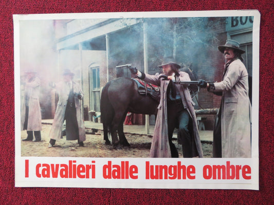 THE LONG RIDERS - D ITALIAN FOTOBUSTA POSTER DAVID CARRIDINE DENNIS QUAID 1980 Rendezvous Cinema Movie posters