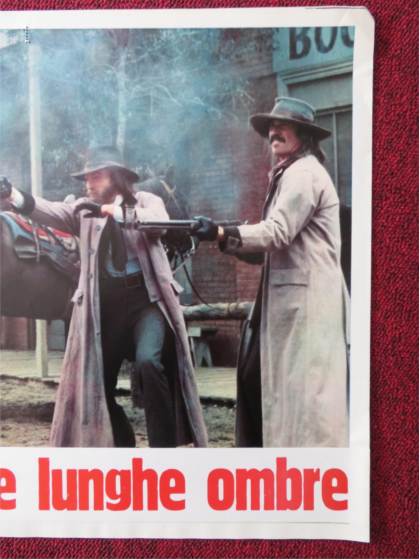 THE LONG RIDERS - D ITALIAN FOTOBUSTA POSTER DAVID CARRIDINE DENNIS QUAID 1980 Rendezvous Cinema Movie posters