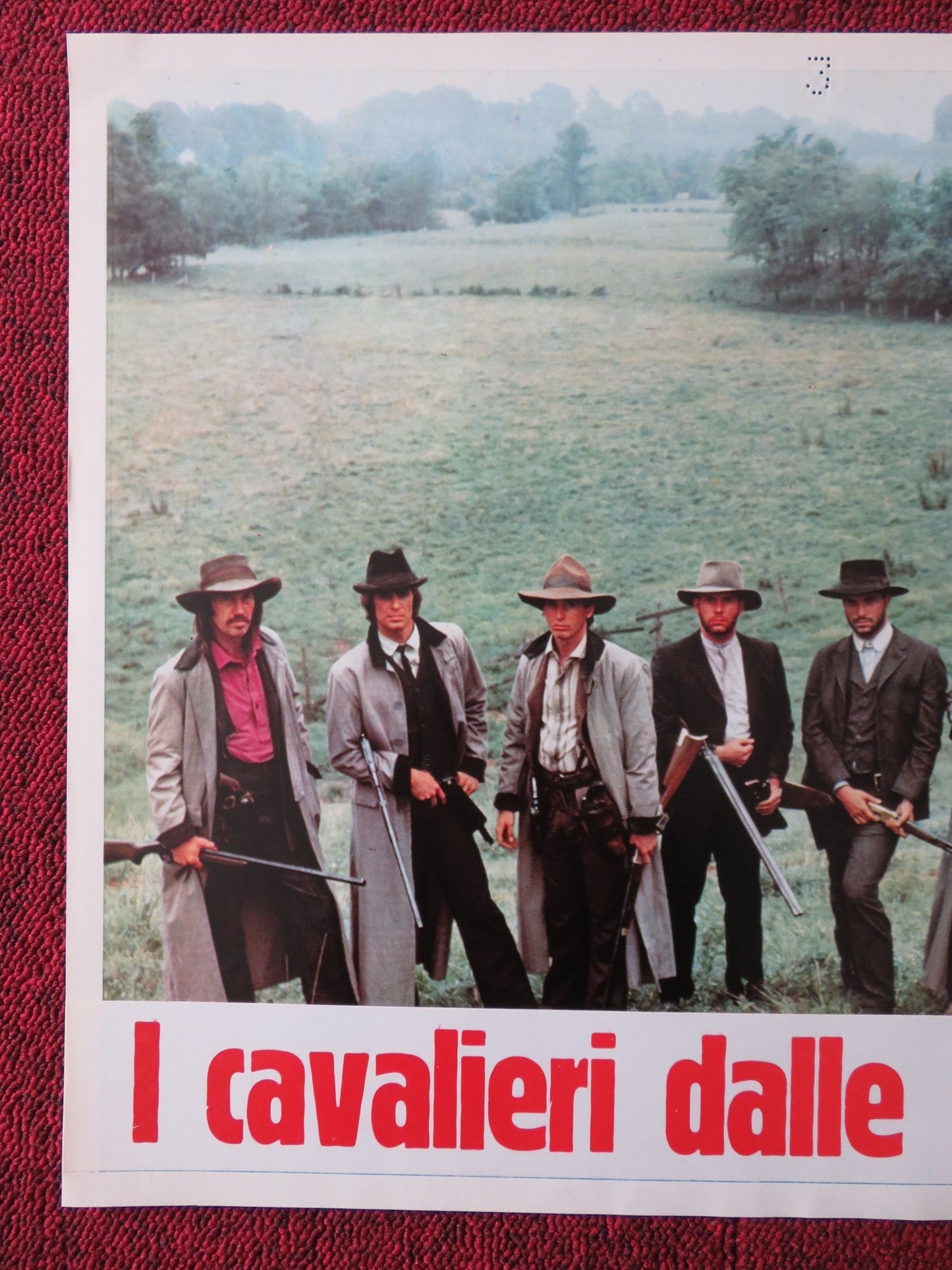 THE LONG RIDERS - E ITALIAN FOTOBUSTA POSTER DAVID CARRIDINE DENNIS QUAID 1980 Rendezvous Cinema Movie posters