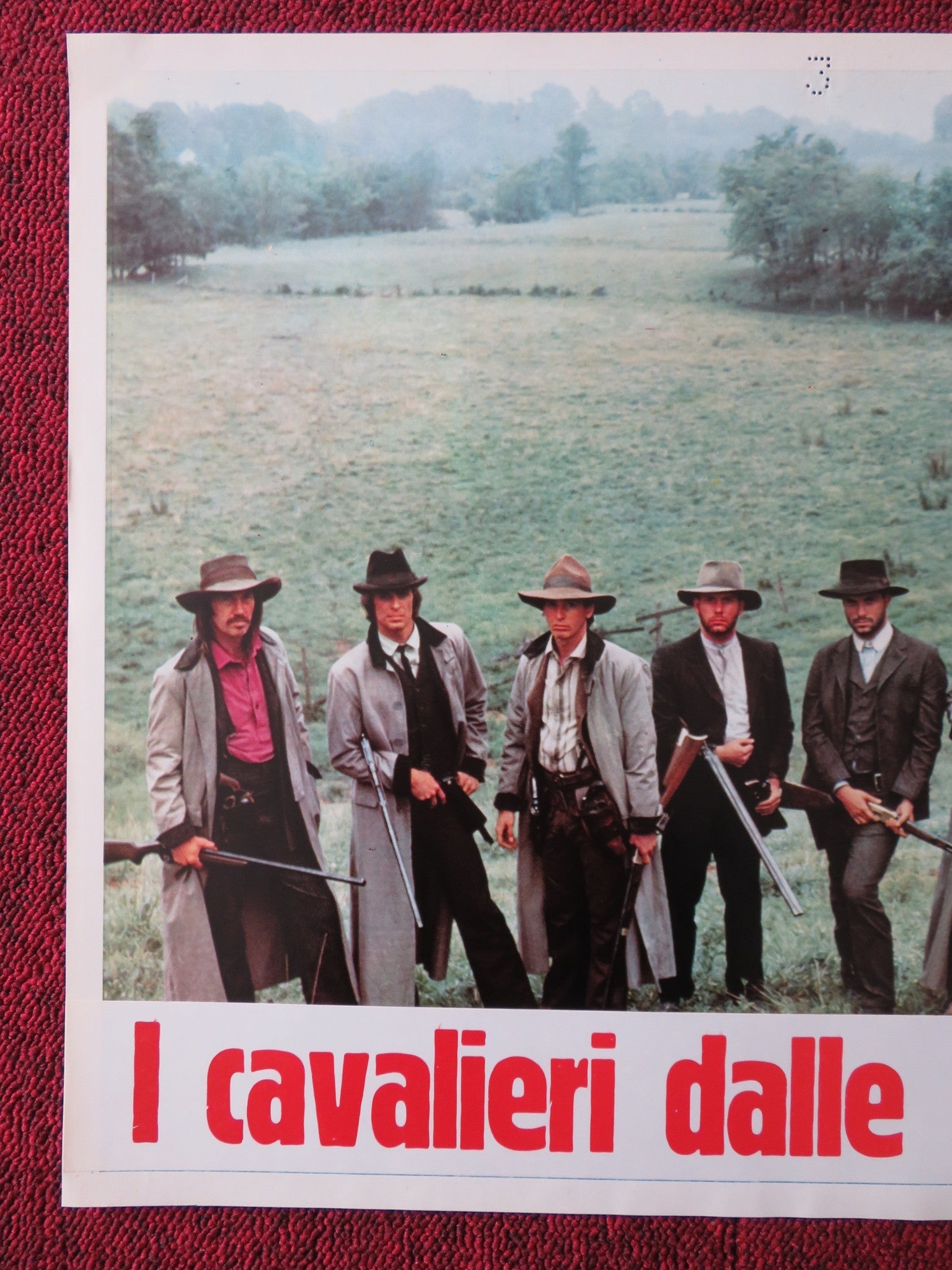 THE LONG RIDERS - E ITALIAN FOTOBUSTA POSTER DAVID CARRIDINE DENNIS QUAID 1980 Rendezvous Cinema Movie posters